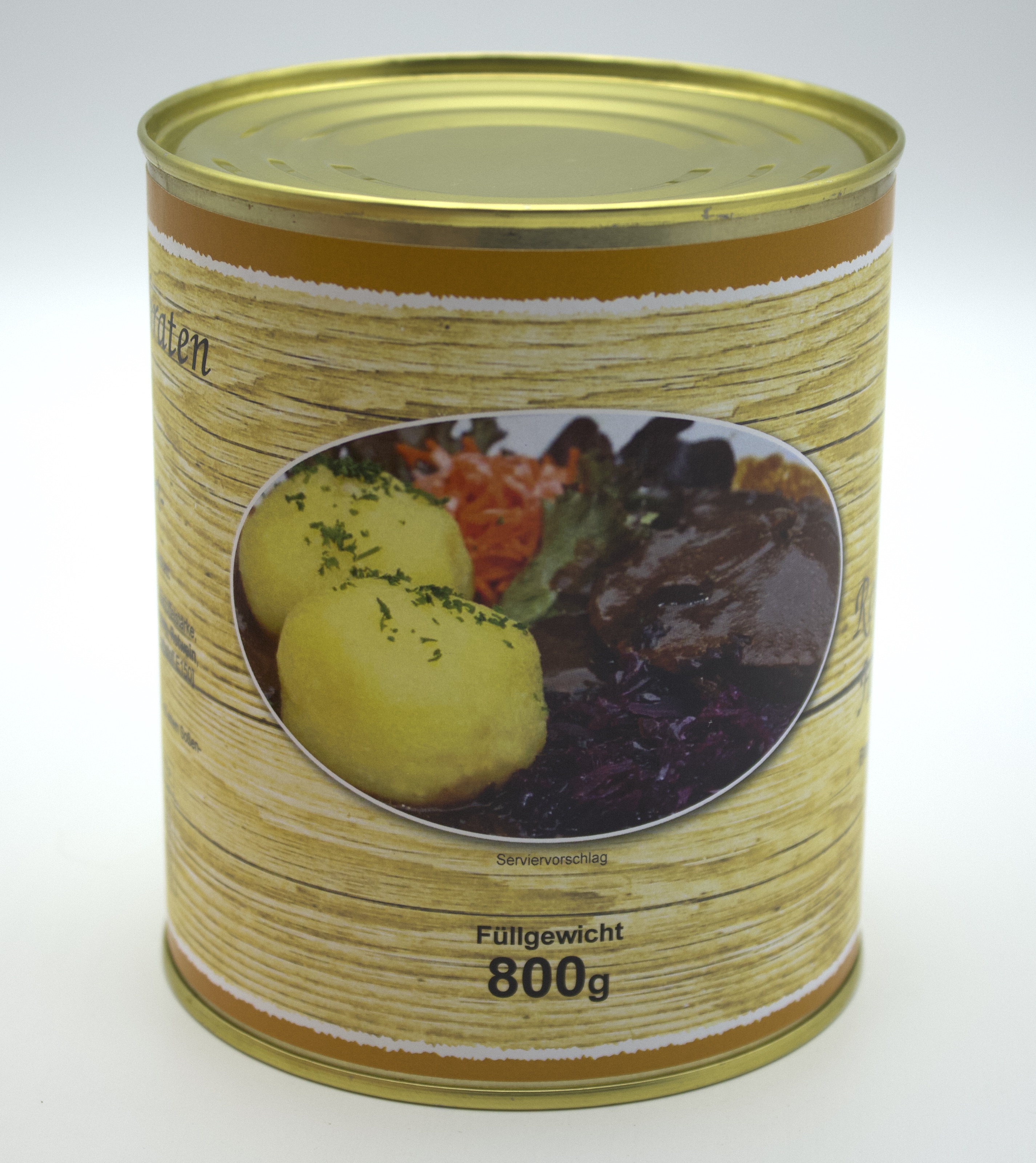 große Dosen eingelegten Sauerbraten nach Hausfrauenart